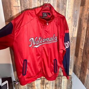 Washington Nationals Red and Navy Jacket-3XL